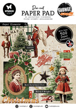 Load image into Gallery viewer, Studio Light Designer Paper Pad Paper Christmas Elements Grunge Collection 20 Sheets

