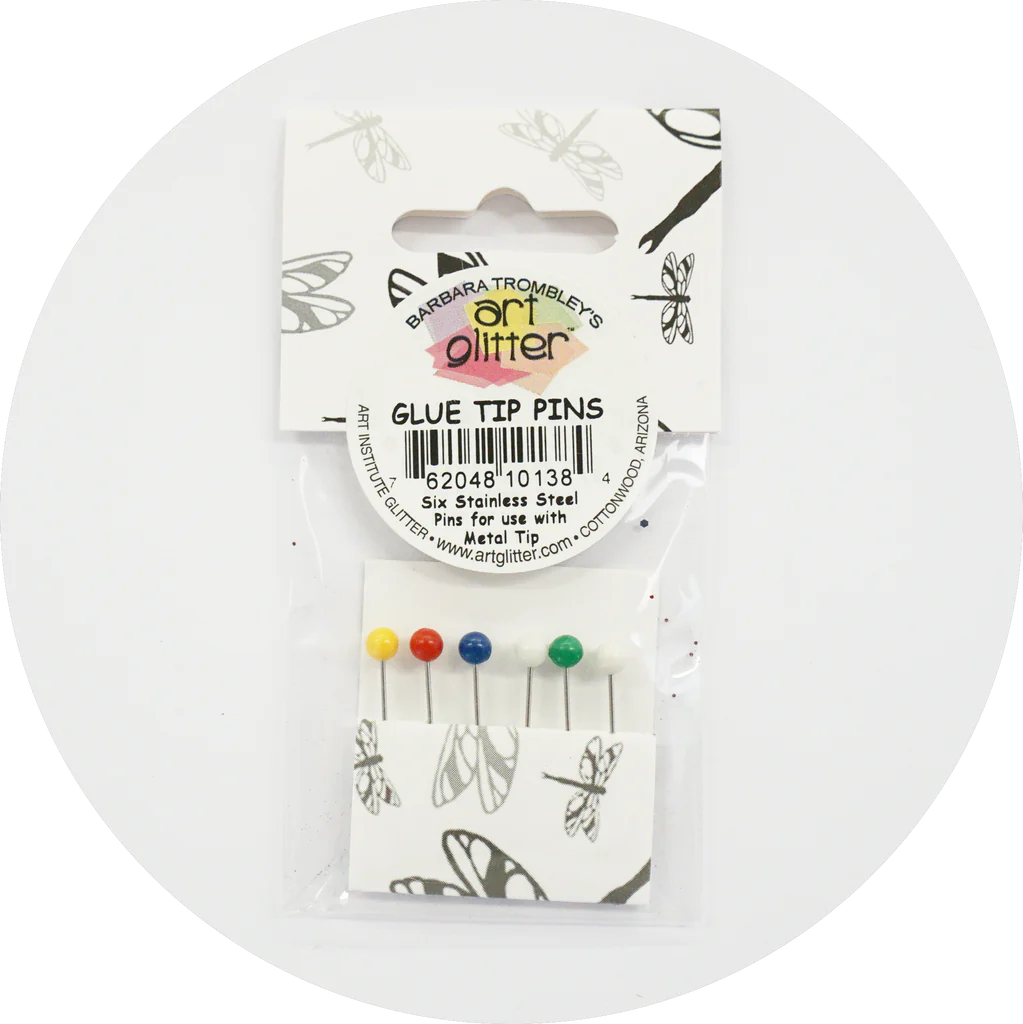 Art Glitter Glue Steel Pins 6 Pack (76204810138)