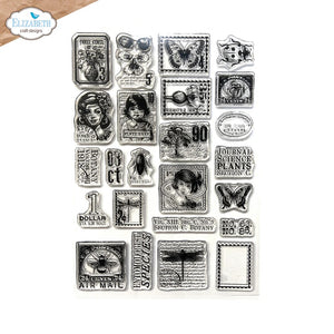 Elizabeth Craft Designs Planner Essentials Postage stamps 3 Stamp Set (CS418)