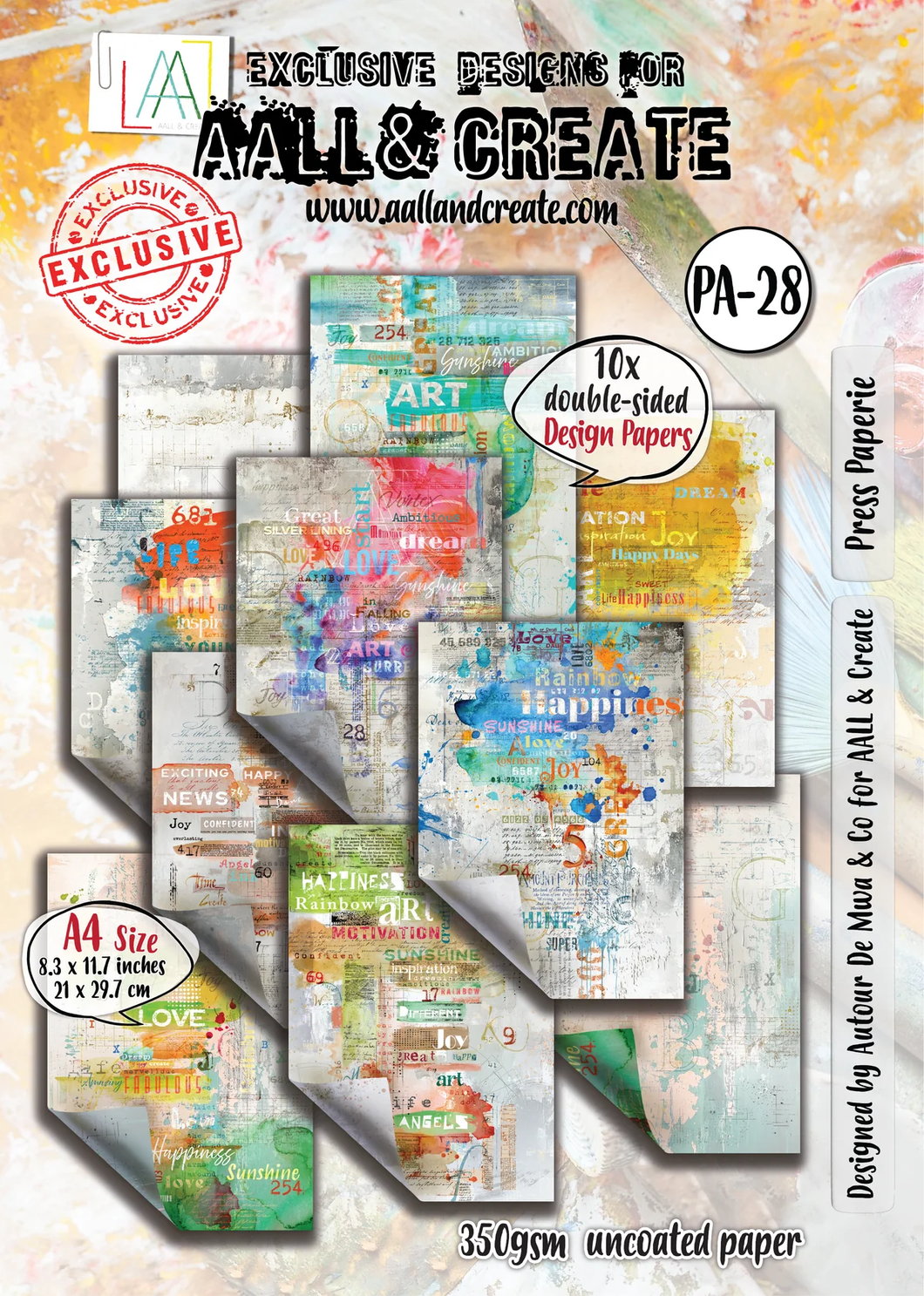 AALL & CREATE Press Paperie A4 Design Paper (PA-28)