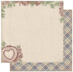 Authentique Paper Rustic Collection 12x12 Scrapbook Paper Rustic One (RUS001)