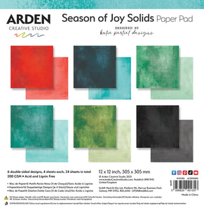 Arden Creative Studio Season of Joy Solids 12x12 Scrapbook Paper Pad