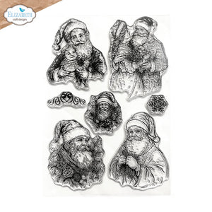 Elizabeth Craft Designs- Art Journal by Devid Roodenburg Santa Stamp set