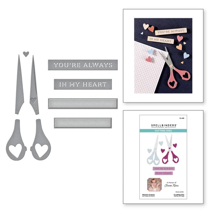 Spellbinders Sharon's Scissors Etched Dies