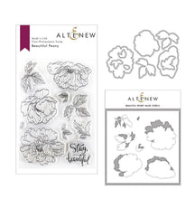 Load image into Gallery viewer, Altenew Beautiful Peony Stamp, Stencil &amp; Die Set (ALT3004)
