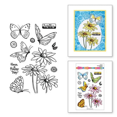 Stampendous! Hello Butterfly Clear Stamp Set (STP-194)