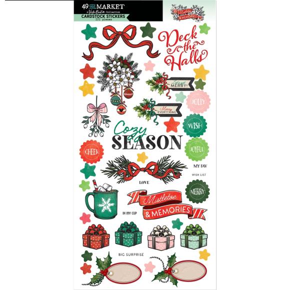 49 and Market Vicki Boutin Mistletoe and Memories Cardstock Stickers
