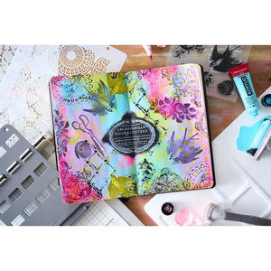 Sizzix Studio - Mark Montano - Clear Stamps and Stencils Set - Stitches