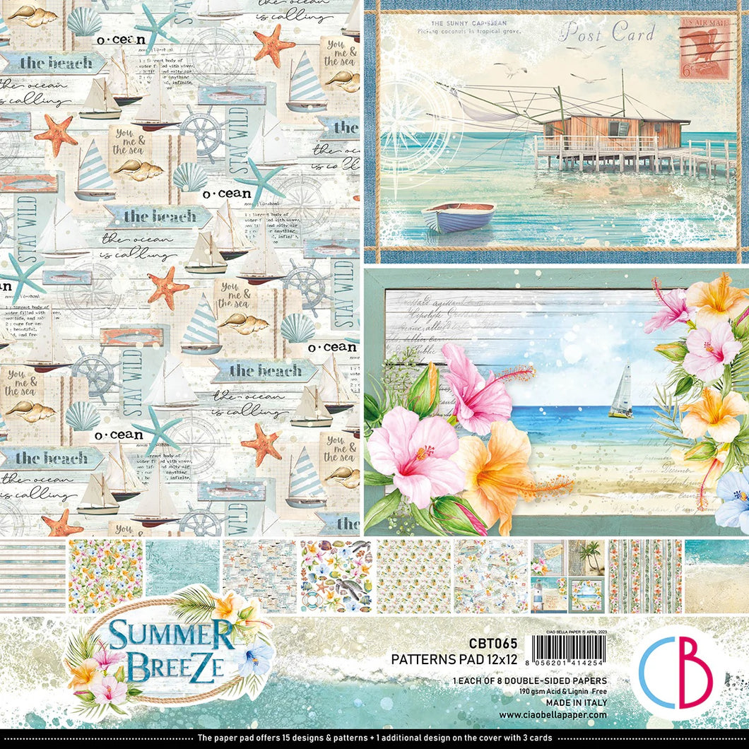Ciao Bella 12x12 Paper Pack Summer Breeze (CBT065 )