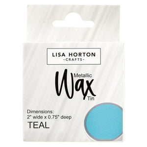 Lisa Horton Crafts Water Based Wax Tin - Teal  #808 (LHCIP188)