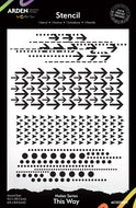 Arden Creative Studio - Maker Series This Way Stencil (ACSST00011)