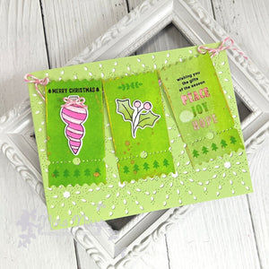 Pinkfresh Studio Stamp, Stencil and Die - Festive Tickets