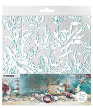 Load image into Gallery viewer, Studio LIght Jenine's Mindful Art Collection White &amp; Retro Cyan Tide of Hope Acetate Sheets (JMA-TH-ACS21)
