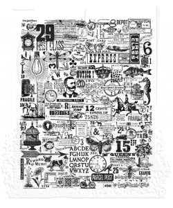 Stampers Anonymous Tim Holtz Cling Rubber Stamps Stamp HodgePodge (CMS490)