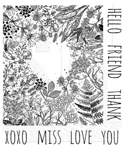 Stampers Anonymous Tim Holtz Collection Botanical Sketch Stamp Set (CMS216)