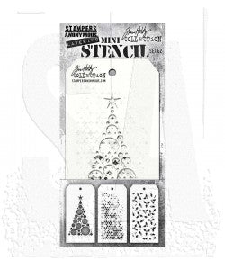 Stampers Anonymous Tim Holtz Collection Tim Holtz Tim Holtz Mini Layering Stencil Set #62 THMST062