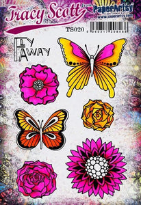PaperArtsy Rubber Stamp Set #20 designed by Tracy Scott (TS020)