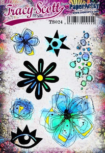 PRE-ORDER PaperArtsy Rubber Stamp Set #24 designed by Tracy Scott (TS024)