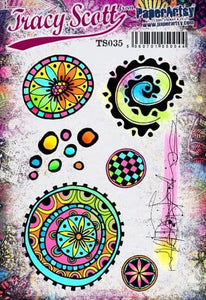 PaperArtsy Stamp Set Circles designed by Tracy Scott (TS035)