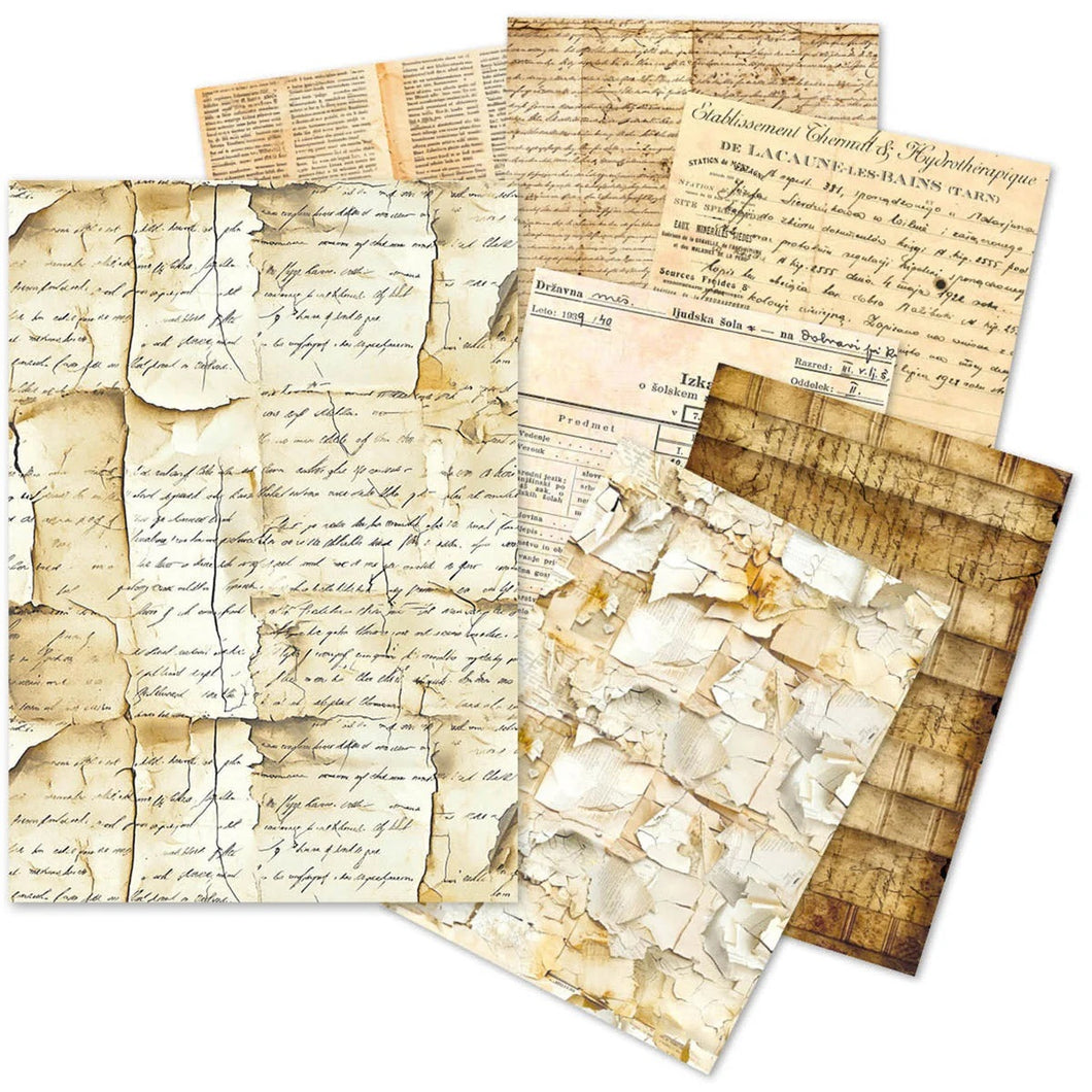 Ciao Bella A5 Tissue Paper 24 sheets Vintage Manuscript