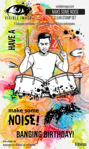 Visible Image Make Some Noise 4 in x 6 in Stamp Set (VIS-MSN-01)