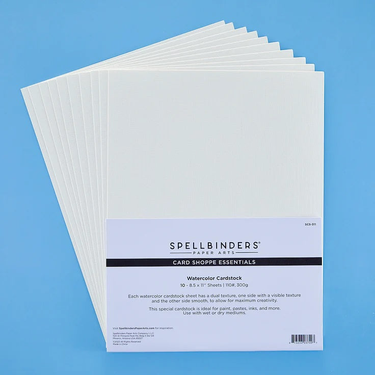 Spellbinders Paper Arts Watercolor Cardstock 8 1/2