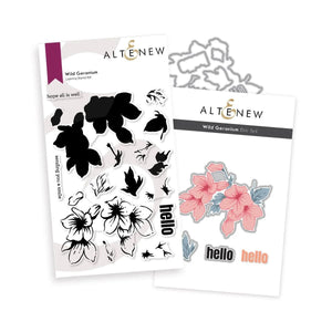 Altenew Wild Geranium Layering Stamp & Die Set  (ALT7608 /ALT7607)