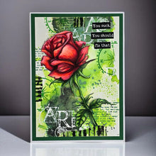 Load image into Gallery viewer, AALL &amp; CREATE Stencil Wild Rose #PC-240

