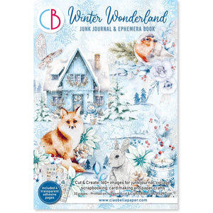 Ciao Bella Winter Wonderland Junk Journal & Ephemera Book A4 32/Pkg (CBB001)