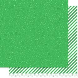 Lawn Fawn 12" x 12" Patterned Paper - Let It Shine - Green Sprinkle (LF2391)