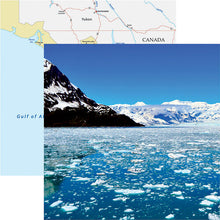 Load image into Gallery viewer, Reminisce Alaska Cruise Collection 12x12 Scrapbook Paper Icy Waters (ALC-004)
