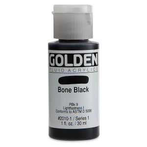 GOLDEN Fluid Acrylics Bone Black (2010-1)