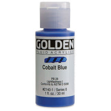 Load image into Gallery viewer, GOLDEN Fluid Acrylics Cobalt Blue (2140-1)

