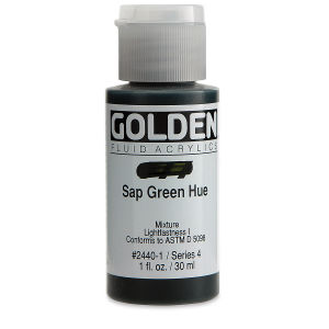GOLDEN Fluid Acrylics Sap Green Hue (2440-1)