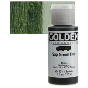 GOLDEN Fluid Acrylics Sap Green Hue (2440-1)