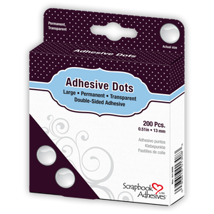 Scrapbook Adhesives Adhesive Dots Large Permanent Transparent (01308)