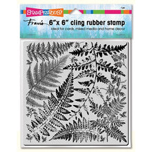 Load image into Gallery viewer, Stampendous! Fran&#39;s 6x6 Cling Rubber Stamp Fern Garden
