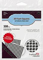 Scrapbook Adhesives 3D Foam Squares Permanent, Black, Small, Double-Sided Adhesive (01613)