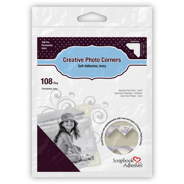 Scrapbook Adhesives Creative Photo Corners Ivory (01629)