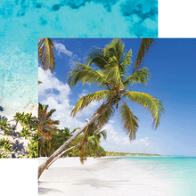 Load image into Gallery viewer, Reminisce Island Paradise Collection 12x12 Scrapbook Paper Punta Cana (IPA-001)
