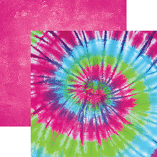 Load image into Gallery viewer, Reminisce Tie Dye Collection 12x12 Scrapbook Paper Wild Child (TDY-001)
