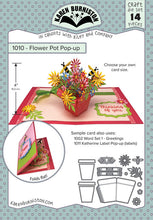 Load image into Gallery viewer, Karen Burniston Craft Die Set Flower Pot Pop Up (1010)
