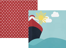 Load image into Gallery viewer, Simple Stories Cruisin&#39; Collection 12x12 Scrapbook Paper Set Sail (10638)
