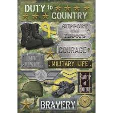 Karen Foster Designs Cardstock Stickers - Military Life - 10927