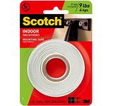 Scotch Indoor Foam Mounting Tape - 1/2