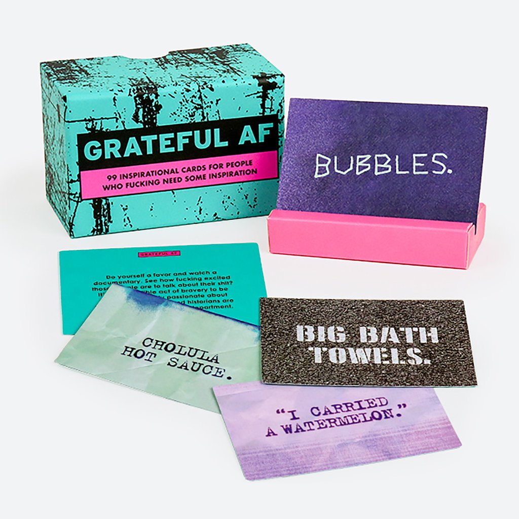 Knock Knock Grateful AF Inspirational Cards