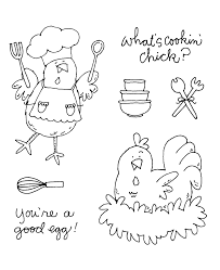 Inky Antics Clear Stamp Set -Cooking Chicks (11289SC)