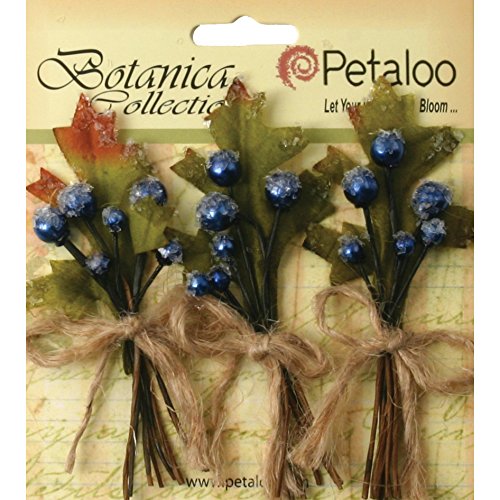 Petaloo Botanica Collection Sugared Berry Clusters - Royal Blue (1132122)