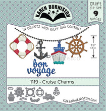 Load image into Gallery viewer, Karen Burniston Dies Cruise Charms (1119)
