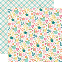 Load image into Gallery viewer, Simple Stories Hip Hop Hooray Collection 12x12 Scrapbook Paper Blossoms (12109)
